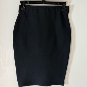 Shinestar Black Pencil Skirt - Sleek Office Staple